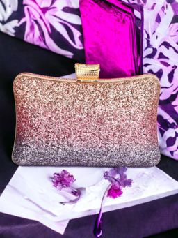 Toobacraft - Women Multi-Color Beautiful Flower Box Clutch