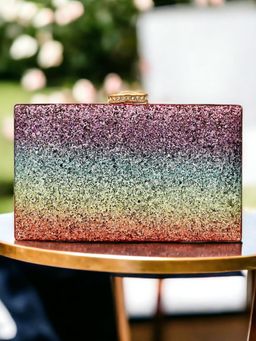 Toobacraft - Women Multi-Color Handicraft Beautiful Latest Box Clutch