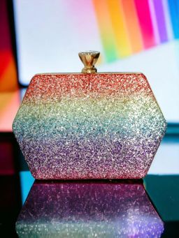 Toobacraft - Women Multi-Color Handcrafted Beautiful Party Clutch