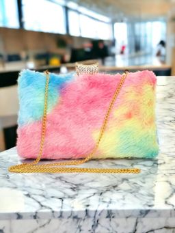 Toobacraft - Women Multi-Color Beautiful Flower Box Clutch