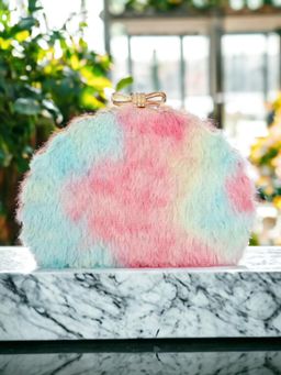 Toobacraft - Women Multi-Color Handicraft Beautiful Star Box Clutch
