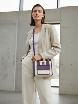 ATTAACHE ACCESSORIES - Women Purple Sling Bag (S)