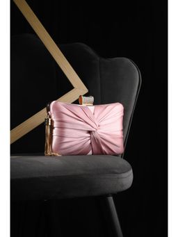 Toobacraft - Women Pink Handcrafted Beautiful Bling Box Clutch