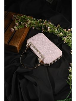 Toobacraft - Women Pink Handcrafted Beautiful Bling Box Clutch