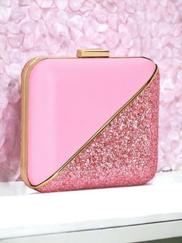 Toobacraft - Women Pink Handcrafted Beautiful Party Clutch