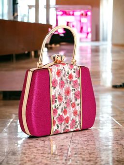 Toobacraft - Women Pink Handcrafted Beautiful Party Clutch