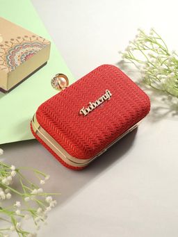Toobacraft - Women Handcrafted Beautiful Party Red Clutch