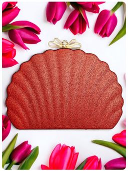 Toobacraft - Women Red Handcrafted Beautiful Party Clutch