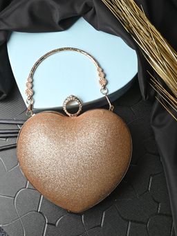 Toobacraft - Women Rose Gold Handcrafted Beautiful Party Gold Clutch