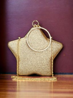 Toobacraft - Women Gold Handcrafted Beautiful Party Clutch
