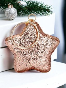 Toobacraft - Women Rose Gold Handicraft Beautiful Star Box Clutch