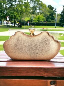 Toobacraft - Women Rose Gold Handcrafted Beautiful Party Clutch