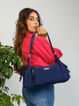 ATTAACHE ACCESSORIES - Women Navy Blue Handbag (S)