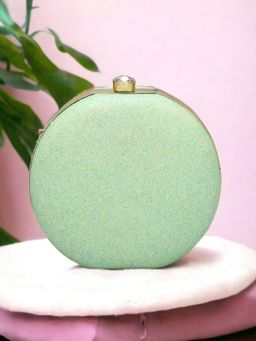 Toobacraft - Women Green Handcrafted Beautiful Party Clutch
