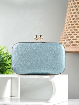 Toobacraft - Women Handcrafted Beautiful Party Silver Clutch