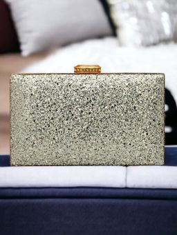 Toobacraft - Women Silver Handicraft Hand Embellished Box Clutch