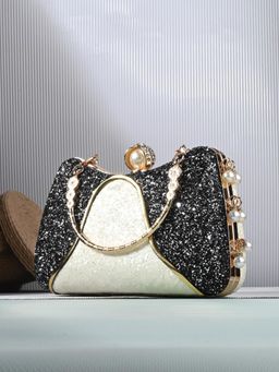 Toobacraft - Women Multi-Color Handcrafted Beautiful Bling Box Clutch