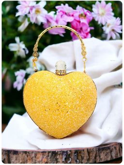 Toobacraft - Women Yellow Handcrafted Beautiful Party Clutch
