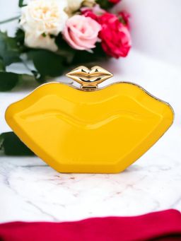 Toobacraft - Women Yellow Handicraft Clutch