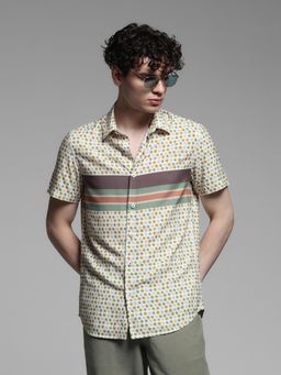 Jack & Jones - Multicolor Rayon Comfort Fit Abstract Shirt