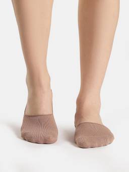 Jockey - 7484 Women's Microfiber Cotton Stretch No Show Socks-Almondine