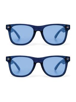 HASHTAG EYEWEAR - Blue Polarized Wayfarer Sunglasses (Pack 2) -Combo_RM-RMS-BLU-BLU