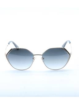 Guess - Blue Geometric Metal Uv Protected Sunglasses -GU7842 58 28B