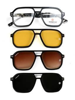 HASHTAG EYEWEAR - Clear Men Square Sunglasses -HT-8024-C1