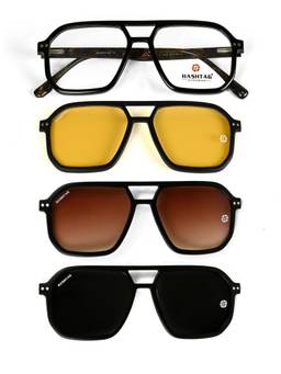 HASHTAG EYEWEAR - Clear Men Square Sunglasses -HT-8024-C2