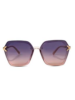 HASHTAG EYEWEAR - Purple Women Rectangle Sunglasses -WB-G15062-PINK