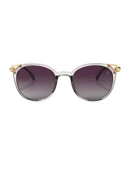 HASHTAG EYEWEAR - Purple Women Round Sunglasses -WB-G15077-L.GREY