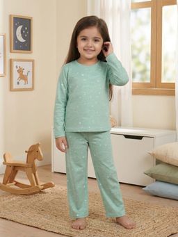 The Mom Store - Aqua On Cloud Mine T-Shirt & Pyjama (Set of 2)