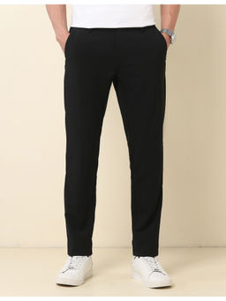 U.S. POLO ASSN. - Black Austin Slim Fit Solid Trouser