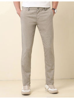 U.S. POLO ASSN. - Brown Austin Slim Fit Textured Trouser