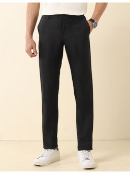 U.S. POLO ASSN. - Black Solid Denver Slim Fit Trouser