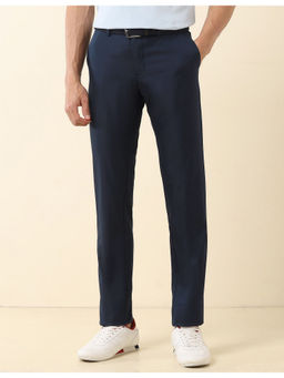 U.S. POLO ASSN. - Navy Blue Solid Denver Slim Fit Trouser