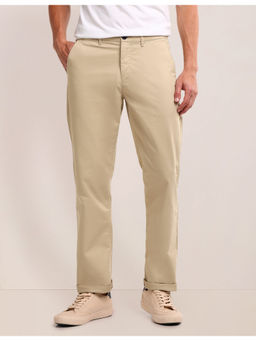 U.S. POLO ASSN. - Beige Riley Straight Solid Trouser