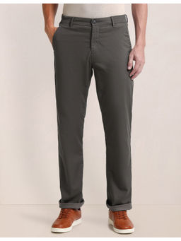 U.S. POLO ASSN. - Grey Riley Straight Fit Textured Trouser