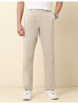 U.S. POLO ASSN. - Beige Riley Straight Fit Twill Trouser
