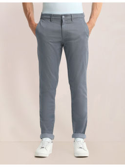 U.S. POLO ASSN. - Blue Austin Fit Textured Trouser