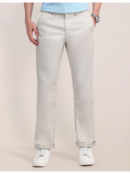 U.S. POLO ASSN. - Grey Riley Straight Fit Twill Trouser
