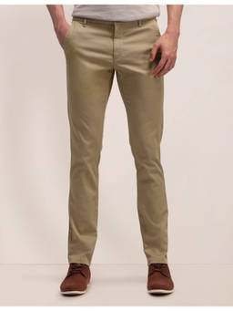 U.S. POLO ASSN. - Brown Austin Slim Fit Dobby Trouser