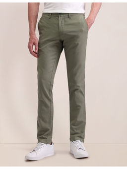 U.S. POLO ASSN. - Green Denver Slim Fit Dobby Trouser