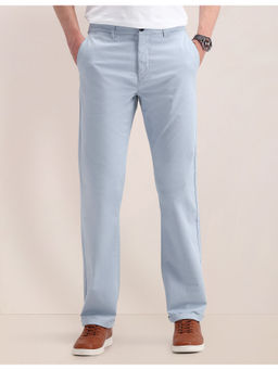 U.S. POLO ASSN. - Blue Riley Straight Fit Solid Trouser
