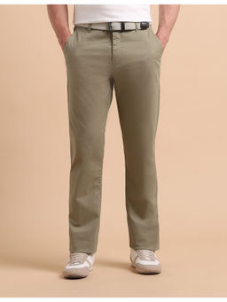 U.S. POLO ASSN. - Beige Satin Slim Fit Trouser