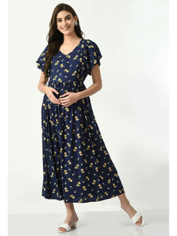 Aaruvi Ruchi Verma - Blue Maternity Dress