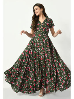 Aaruvi Ruchi Verma - Green Maternity Dress