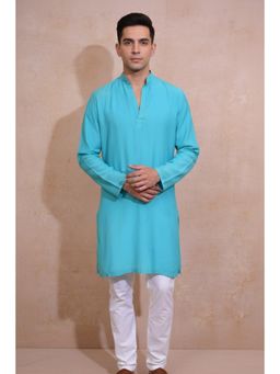 HILO DESIGN - Turquoise Solid Kurta
