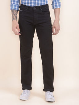 Cantabil - Men Black Solid/Plain Denim Jeans