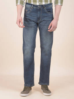 Cantabil - Men Blue Solid/Plain Denim Jeans